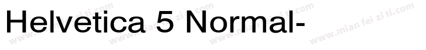 Helvetica 5 Normal字体转换